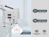 Professional 3 in 1 Facial Steamer on Wheels for Esthetician, Hot & Cold Mist, 5X LED Magnifying 49512153