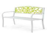 50" Iron Outdoor Courtyard Decoration Park Leisure Bench 33511876