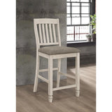 Nutmeg and Rustic Cream Counter Height Chair B062P153683