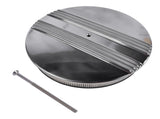 14" x 3" Half Finned Aluminum Air Cleaner With Recessed Base and Paper Element Polished 07538386
