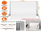Adjustable Photo Backdrop Stand, 510ft Crossbar & 2.56.5ft Support Stands, AluminumIron 12065229
