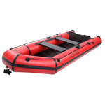 ZUN Camping Survivals 10ft PVC 330kg Water Adult Assault Boat Red Black 44475478