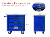4 Drawers Multifunctional Tool Cart with Wheels,Metal Rolling Tool Cart Storage for Garage Workshop W1102P298224