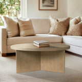 Sadie Round Coffee Table Reclaimed Greige B035P341174