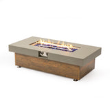 48_inch Iron Fire Pit Table with Wood Grain W3131P277179