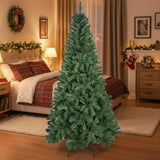 6FT Christmas Tree Artificial Plant 500 PVC Tips Hinged Metal Stand Full Indoor Party Holiday Decor 73506338