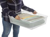 (2 pack) Wide 3 Drawer Tower, Plastic Storage Organizer with Removable Clear Bins, Easy to Assemble 34033619