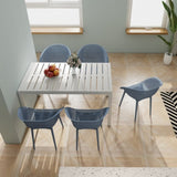 2-Pack Modern Lounge Chairs Indoor/Outdoor All-Weather PP Plastic, Lightweight for Patio, Beach, W3450P323311