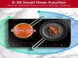 Double Induction Cooktop, Portable Dual Countertop Burner with Sensor Touch, 4000W Induction Cooktop 61689667