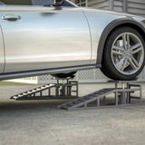 2 Pack Hydraulic Car Ramps 5T 11000lbs Low Profile Car Lift Service Ramps Truck Trailer W1422P195509