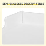 White Kids Study Desk and Chair Set with Storage, MDF, 60.5*41.5*50cm 80179517