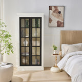 71.2'' Tall Display Cabinet with Glass Doors, Rustic Style China Cabinet, Curio Cabinet for N845P272501B