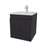 Shoshoni Bathroom Vanity with two Doors, Wengue B128P314802