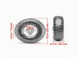 10" Run-Flat Tire & Wheel 2-Pack, 400 lbs Dynamic Load, 450 lbs Static Load, Flat Free Tubeless 75192205