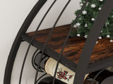 Sailboat Shaped Wine Cabinet Rack, 2 Piece Display Rack, Freestanding Wine Cabinet with Bottle 87501712