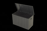 Outdoor Storage Box, 100 Gallon Metal Deck Box Built-in a Oxford Fabric Storage Bag, Lockable & W1859P352905