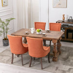 ZUN Furniture,Ultra Side Dining Chair,Thickened fabric chairs with neutrally toned solid wood legs, 87596999