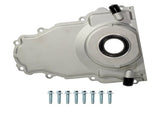 Timing Cover w/ 10AN Turbo Oil Drain Fittings for Chevy GMC Gen III GM LS 4.8L 5.3L 5.7L 6.0L 22404647