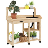 Garden Work BenchOpen Shelf Storage 99893862