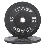 ZUN Weight Plates, Rubber Bumper Plates, 2 Inch Steel Insert 10lb Bundle Options Available for Home Gym 72852729