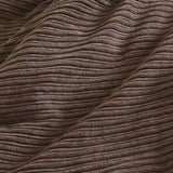 7 Piece Micro Corduroy Comforter Set Brown Queen B035P266664