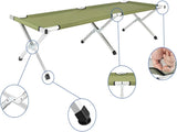 Portable Folding Camping Cot with Carrying Bag Army 77163237