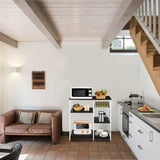 35.5" Kitchen Baker's Rack Utility Storage Shelf Microwave Stand 3-Tier 3-Tier Table For Spice Rack 41555443