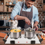 Hot Plate2000W Hot Plate,Portable Electric Stove Countertop Double Burners W/5 Level Temperature 03805550