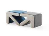 Modern Creative Upholstered Velvet Sofa Kids Shoe Bench Footrest Footstool Multifaceted 04774682