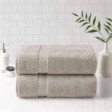 ZUN 100% Cotton Bath Sheet Antimicrobial 2 Piece Set B03599352