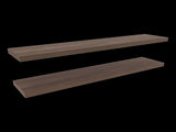 Floating Shelves 1.50" H, with 2 Shelf, Walnut B097P250908