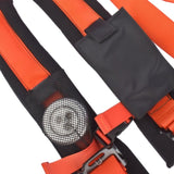 Orange 4 Point 2" Harness Seat Belt for Polaris Can-Am Yamaha Kawasaki A114220OR 48744114