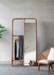 ZUN 38 x23 x71.5" Clothes Hanger With Mirror,Large W2078P195970
