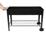 Planting Box With Wheels Black 29008852