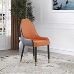 ZUN Modern PU sponge-filled dining chair, solid wood metal legs, suitable for restaurants, living rooms W1535119450