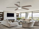 Modern 52 Inch Led Ceiling Fan 110V 6 Speed Wind 5 Blades Remote Control Reversible DC Motor W882P146293
