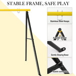 ZUN Porch Swing Frame, Heavy Duty Swing Stand, A-Frame Swing Stand Frame for Backyard Yoga Hammock 27558576