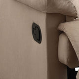 Beige Recliner with Pillow Top Arm B062P215435