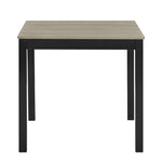 ZUN 1pc Contemporary Rectangular Two Toned Finish Dining Table Rustic Brown Black Finish Dining Room B011P243253