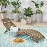 LAHAINA WOOD FOLDABLE CHAISE LOUNGE - GREY 57076.00GRY