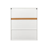 Bathroom Mirror Cabinet - Two Door Wall Cabinet Bathroom Vanity Mirror Cabinet with Facial Tissues W331P279735