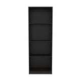 FM FURNITURE Bear Flat Bookcase with Open Storage and 4 Shelves ,Stained Walnut B128P301393