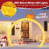 10.5 Feet Christmas Arch with White LED Lights 66192790