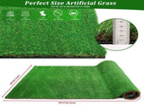 3FTX5FT Outdoor Artificial Grass Runner Rug, Thick Realistic Fake Grass Roll Decor Patio Balcony 68721358