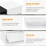 ON-TREND Sleek and Stylish TV Stand with Perfect Storage Solution, Two-tone Media Console for TVs Up WF311772AAK