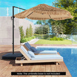 9.5ft Tropical-Style Outdoor Umbrella - 2-Tier Vented, Sun Protection, 36172303