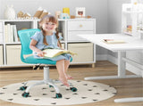 Ergonomic Kids Desk Chair, 16.5-21 Adjustable Height Mesh Study Chair Turquoise 34897133