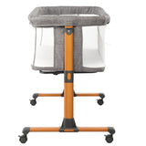 Iron pipe plastic 150D encrypted cationic fabric gray baby cradle bed model KT-BSW 84974480