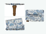 Accent Chair, Floral Upholstery, Nailhead Trim, Solid Wood Legs, Farmhouse Style, Armchair, Blue and 76208680