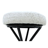 29'' Floral Print Counter Height Bar Stool with Footrest Set of 2 Upholstered Round Barstools for 19232380